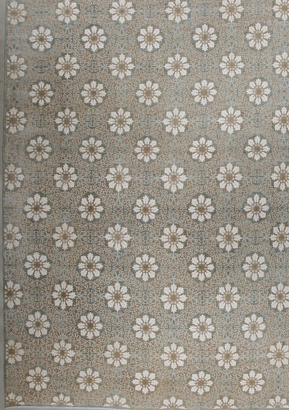 on the bottom left corner the same pattern shows in very symmetrical way.