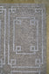  On the top right corner, there are no frames for this rug, but there is a thin border rendering the plain background.