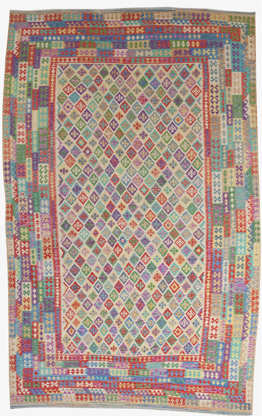 Colorful rug comes with and amazing bright design.