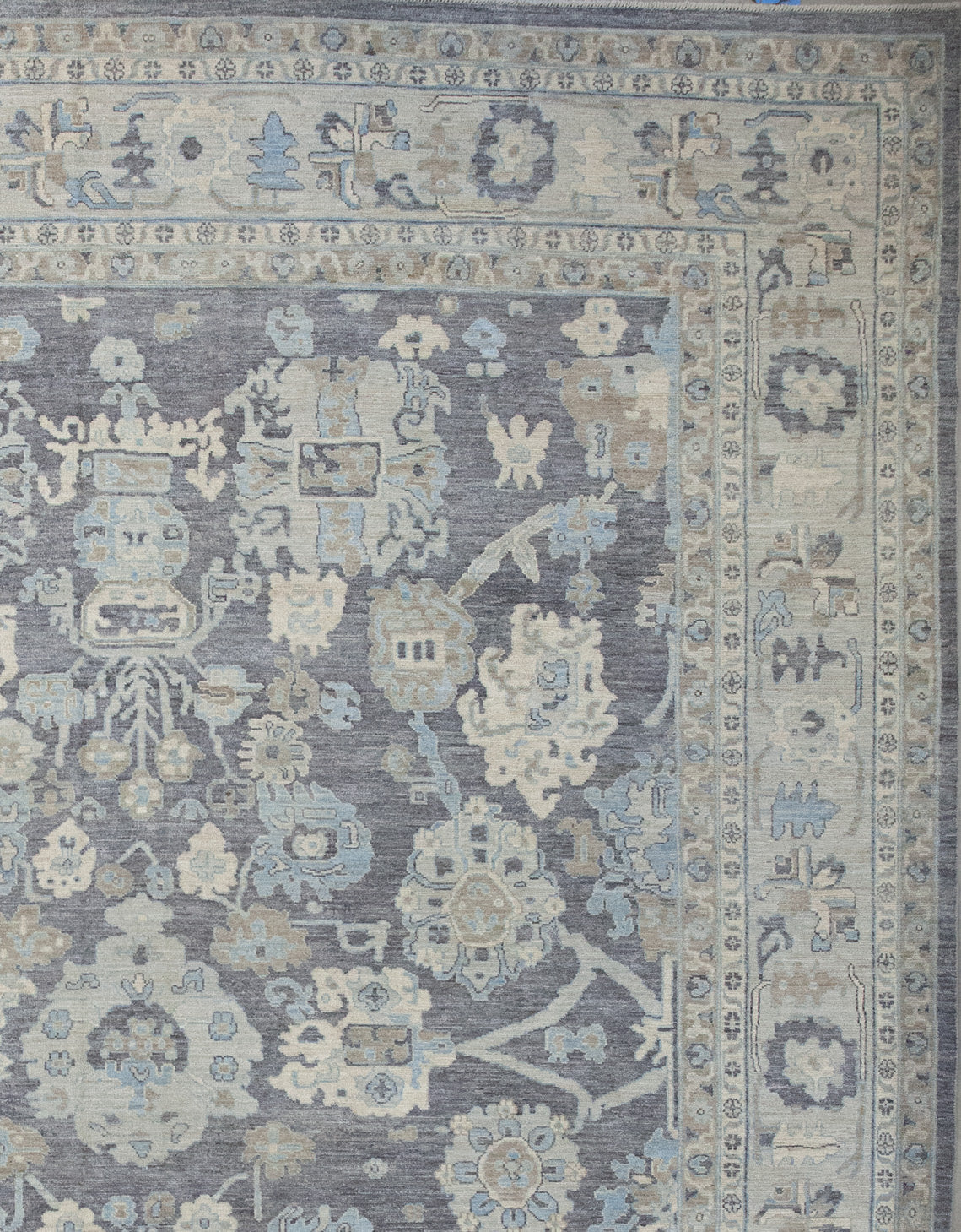 The borders display small flowers and branches symmetrically.