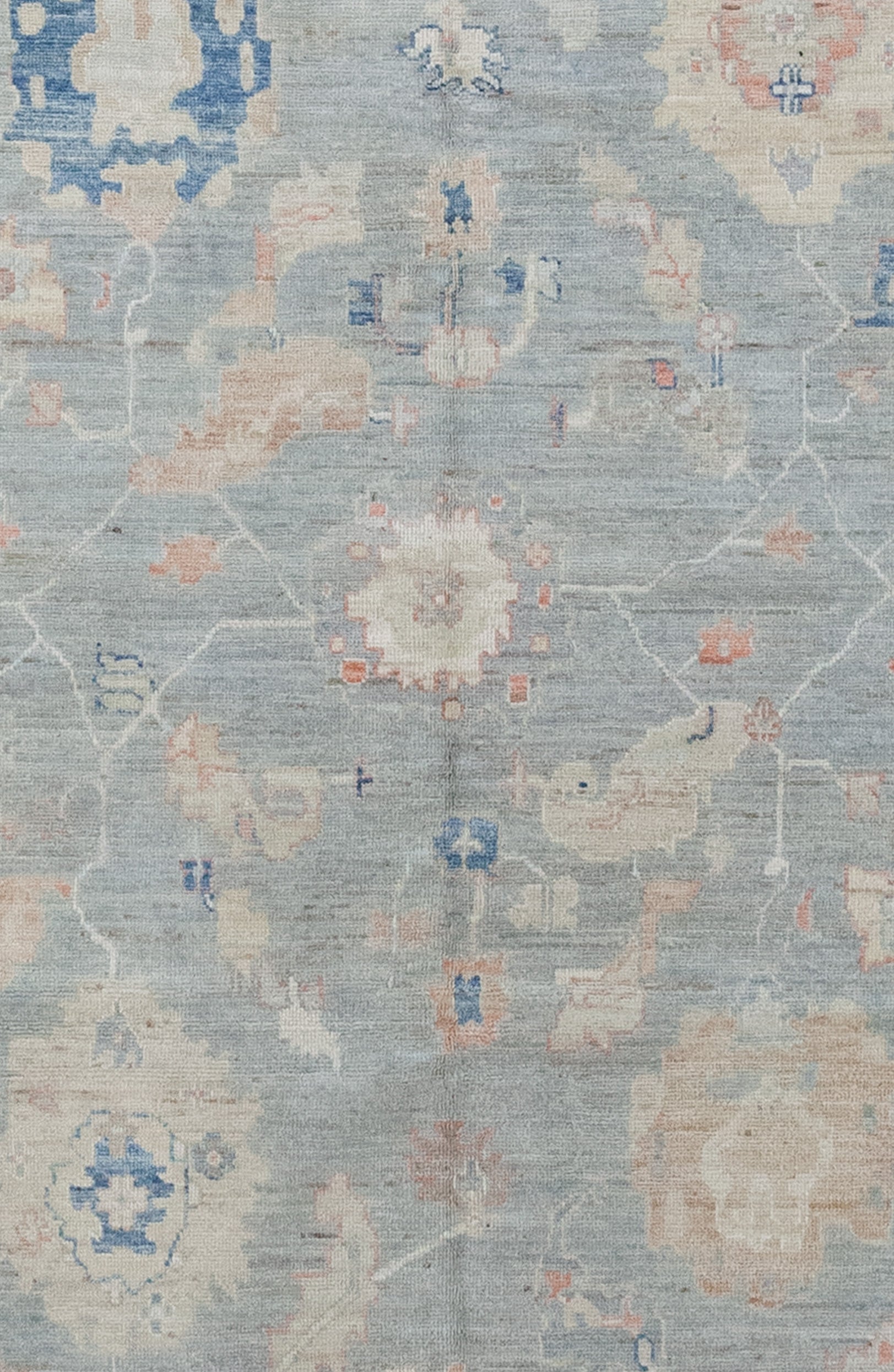 The center of the carpet features large colorful coral heads.