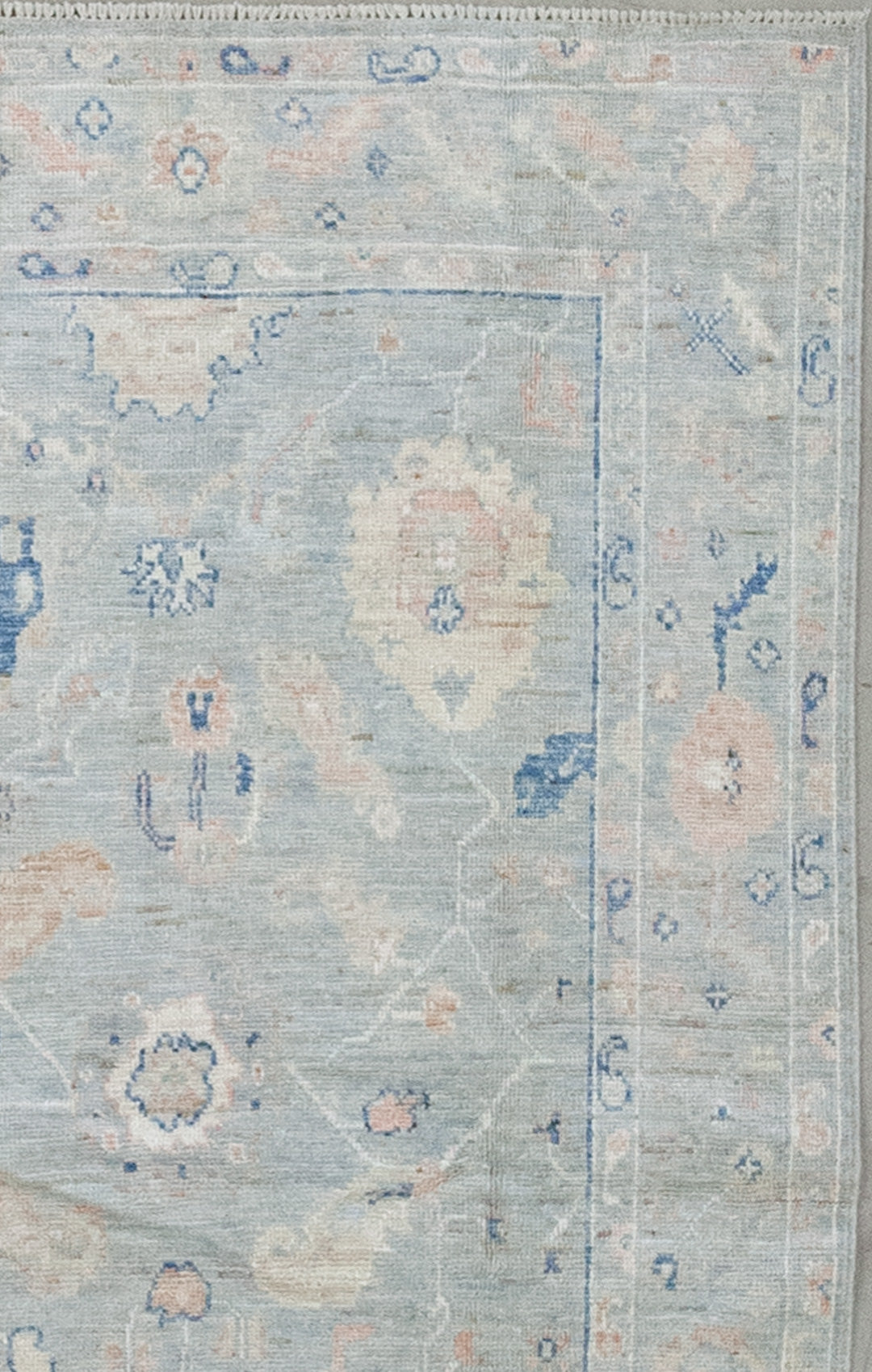 Additionally in between the borders, there is a thick frame which has sea lettuce, and corals' fragments.