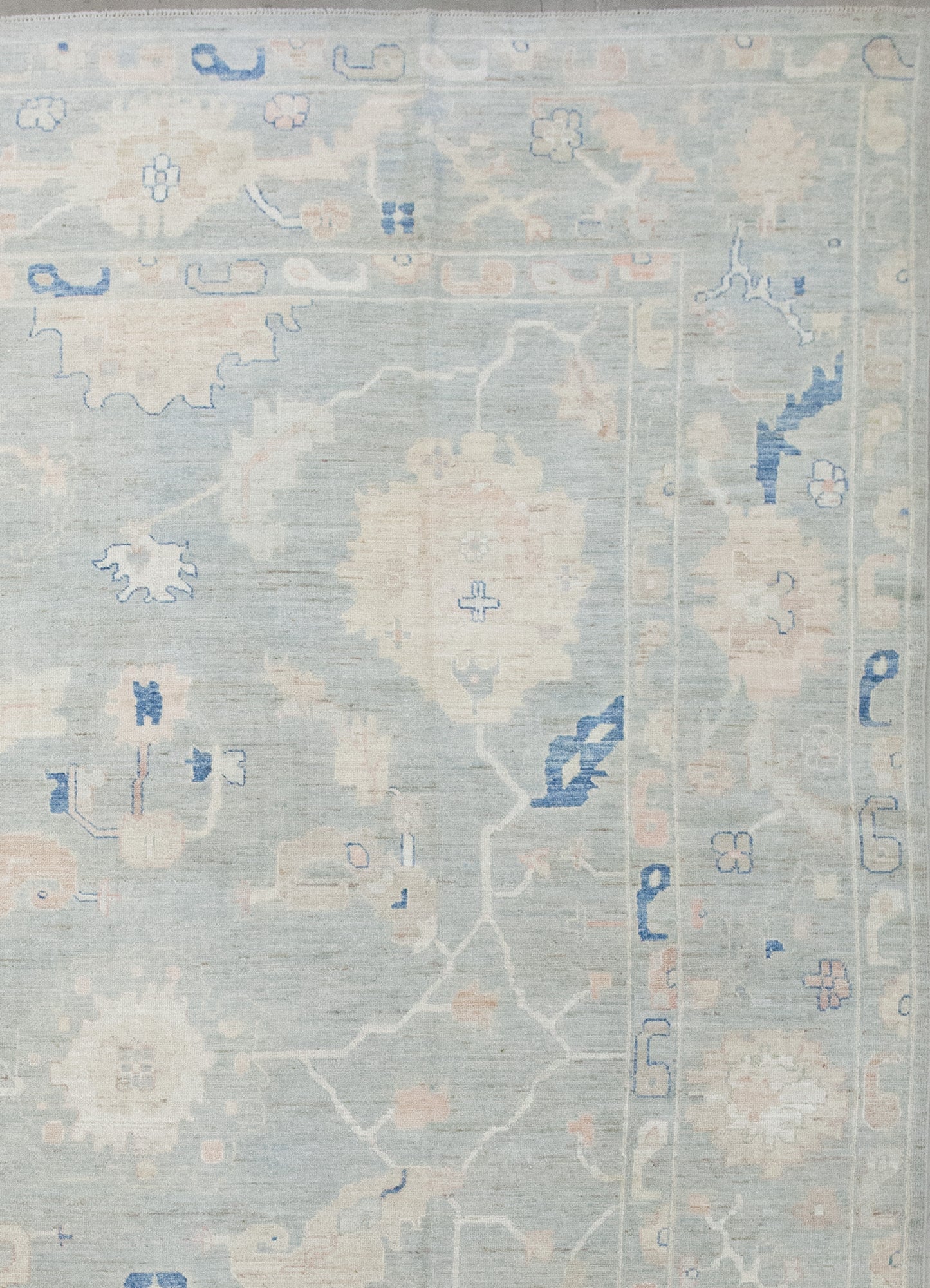 Additionally in between the borders, there is a thick frame which has sea lettuce, and corals' fragments.