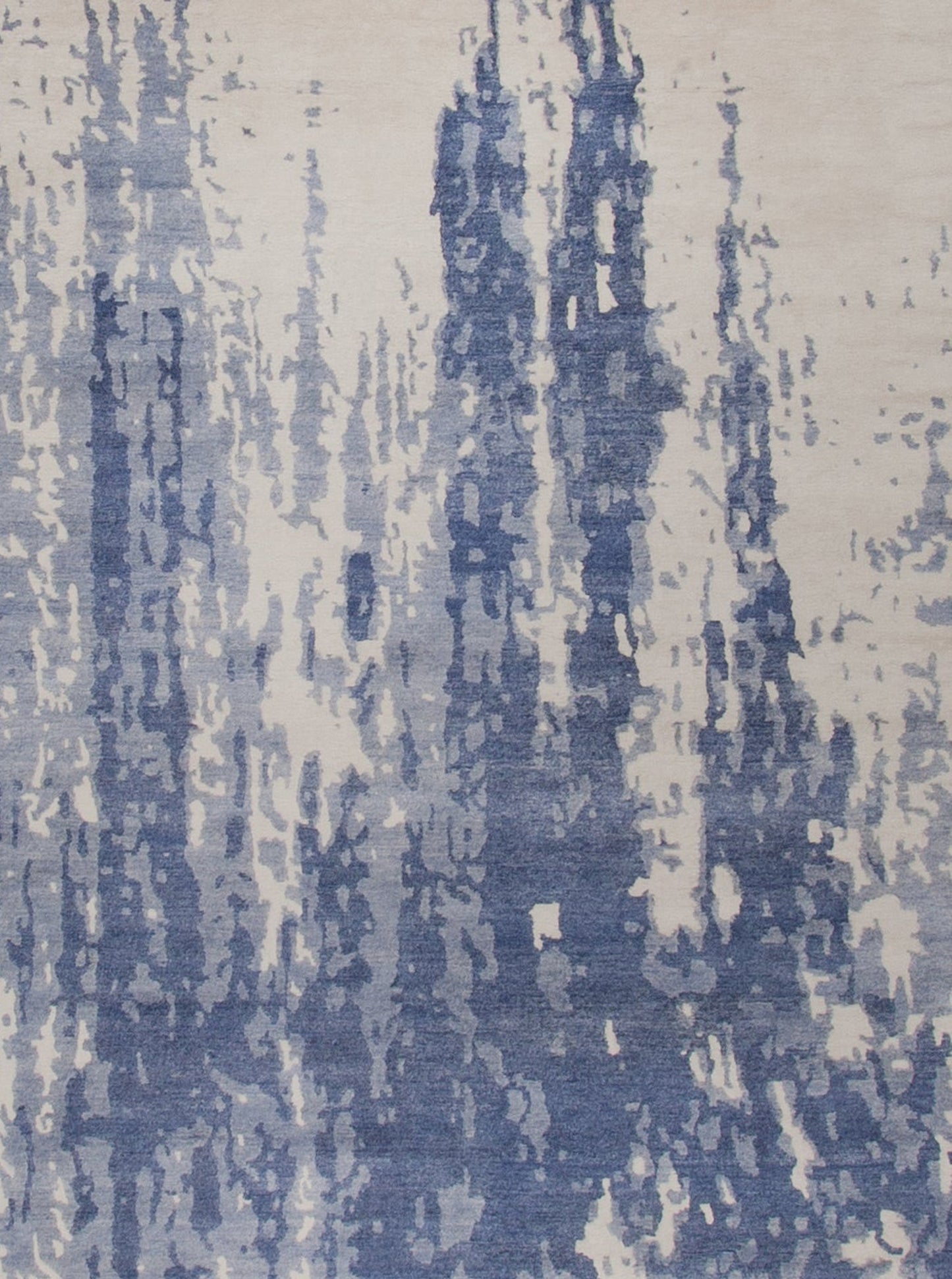 on the top right corner the blue navy design seem raising from the bottom to the top.