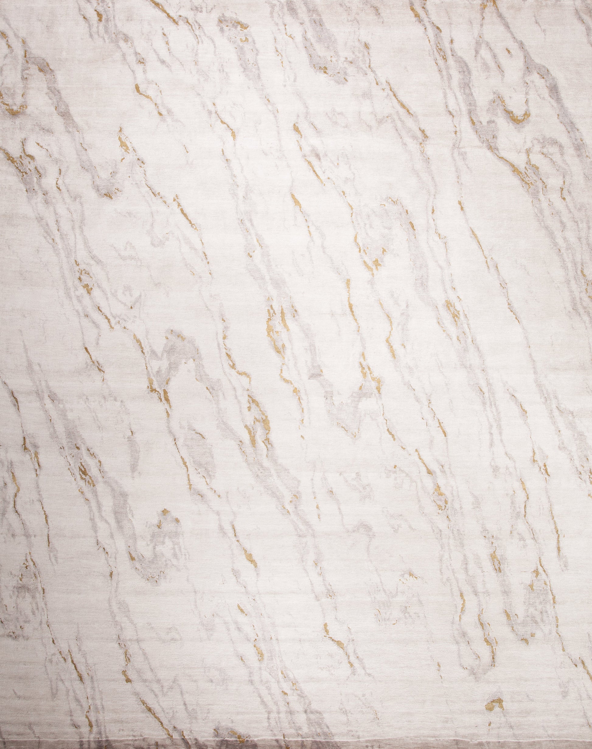 Modern rug comes with a gentle cream color scheme. The design for this rug is abstract which seems to be a marble's texture in darker beige and brown tones