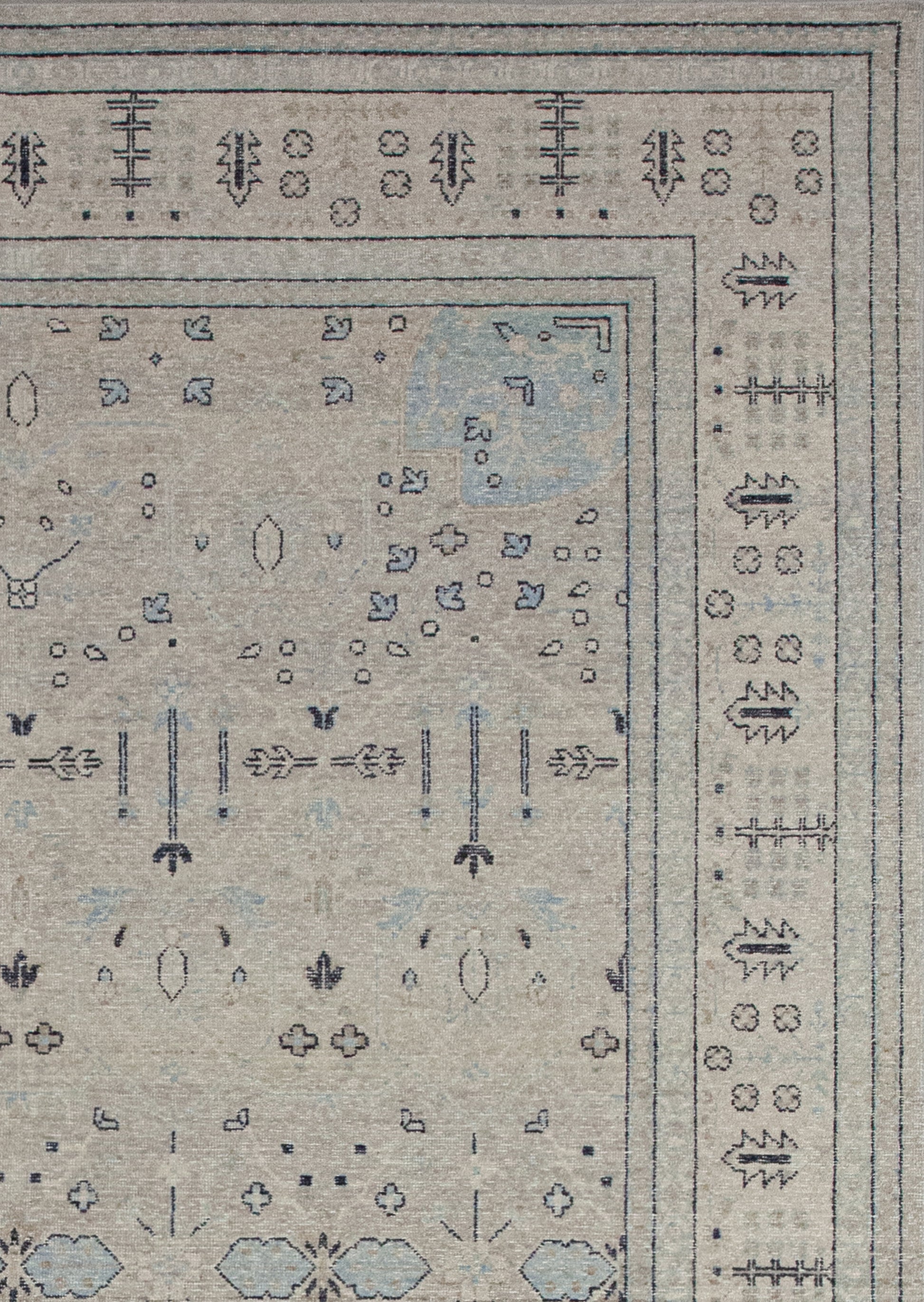 The thin borders barely display a butterflies pattern, while the thick frame shows abstract leaves, and flowers shapes.