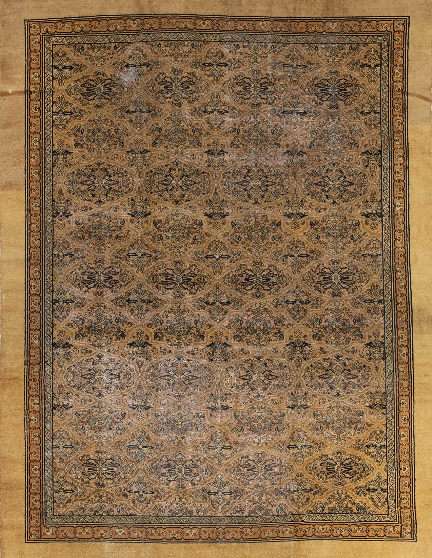 This antique rug came directly from the collection of Republic of India.