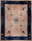 Chinese beige rug with pinkish tone.