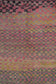 the close up of the center of the rug renders a checker with black, gray, pink, and yellow.