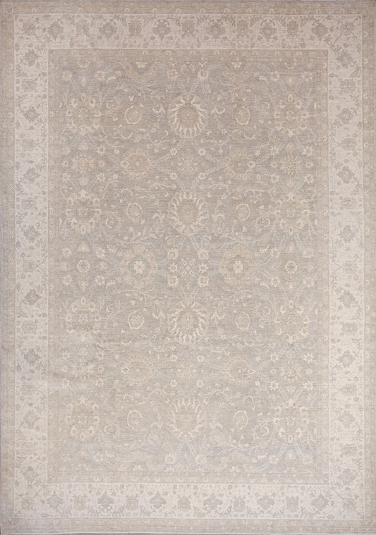 This conservative rug was woven with a relaxing vibe that's great for being inside the bedroom. The calming color scheme has variations of beige for the background, and white for the thicker frame. 