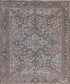 This astounding carpet was woven with a cool spiky tribal design. The color scheme was inspired by the land and ocean because it comes in variations of brown and blue. 