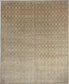 Snazzy rug comes with beige background and brown pattern, which are swirl drops next to each other.