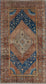 Buddhist's awe-inspiring rug comes with a delightful color scheme that has variations of earth brown and sky blue. The traditional design features a large blue diamond which is nesting three more rhombuses.